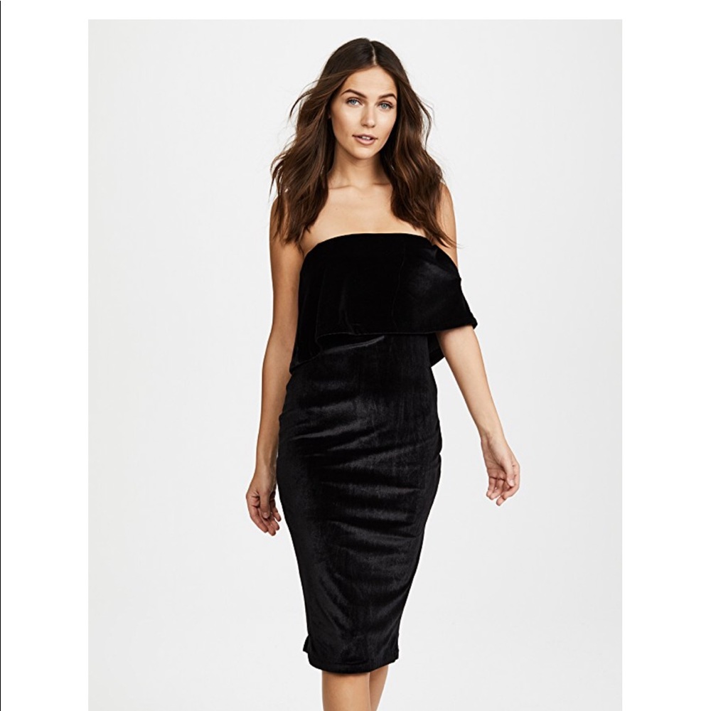 Likely Driggs Velvet Black Dress Size 4